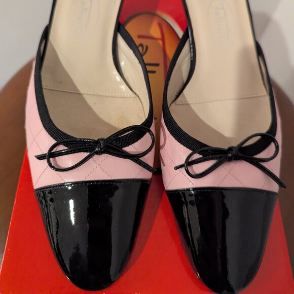 Edison Quilted Cap-Toe Mules NWT - Picture 5 of 8